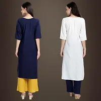 Fancy Crepe Kurtis for Women Pack Of 2-thumb1