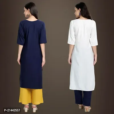 Fancy Crepe Kurtis for Women Pack Of 2-thumb2