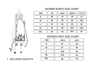 Beautiful Cotton Printed Kurta Pant And Dupatta Set For Women-thumb1