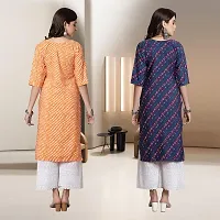 Fancy Rayon Kurtis For Women Pack Of 2-thumb1