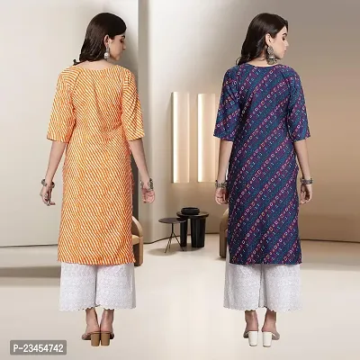 Fancy Rayon Kurtis For Women Pack Of 2-thumb2