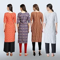 Women Stylish Crepe Straight Kurta-thumb1