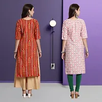 Fancy Crepe Kurtas For Women Pack Of 2-thumb1