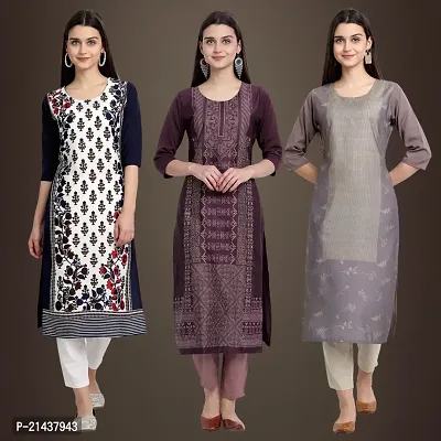 Fancy Crepe Kurtis for Women Pack Of 3