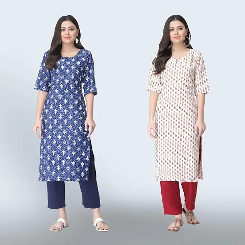 Classic Crepe Kurtis For Women Combo Pack Of 2