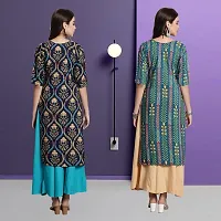 Fancy Crepe Kurtas For Women Pack Of 2-thumb1