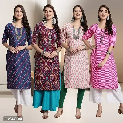 Fancy Crepe Kurtis for Women Pack Of 4-thumb0