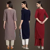 Fancy Crepe Kurtis for Women Pack Of 3-thumb1