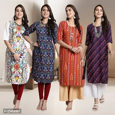 Fancy Crepe Kurtis for Women Pack Of 4