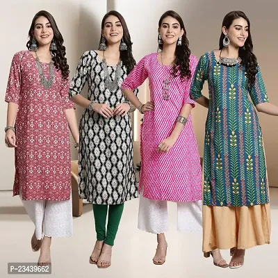 Fancy Crepe Kurtis for Women Pack Of 4