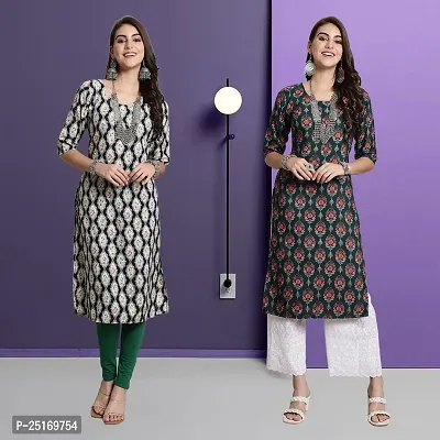 Fancy Crepe Kurtas For Women Pack Of 2