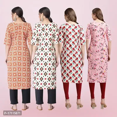 Women Stylish Crepe Printed Straight Kurta-thumb2