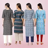 Women Stylish Crepe Printed Straight Kurta-thumb1