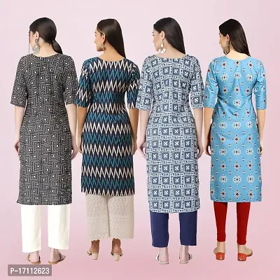 Women Stylish Crepe Printed Straight Kurta-thumb2