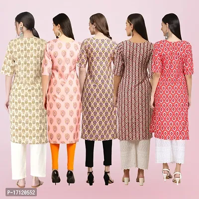 Women Stylish Crepe Printed Straight Kurta-thumb2