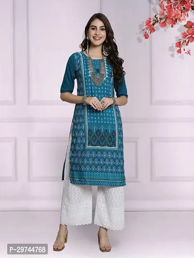 Attractive Multicoloured Printed Crepe Kurta Combo Of 2-thumb3