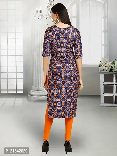 Stylish Multicoloured Crepe Stitched Kurta For Women-thumb4