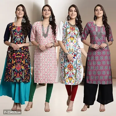 Fancy Crepe Kurtis for Women Pack Of 4