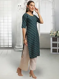 Stylish Blue Crepe Stitched Kurta For Women-thumb3