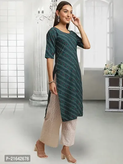 Stylish Blue Crepe Stitched Kurta For Women-thumb4