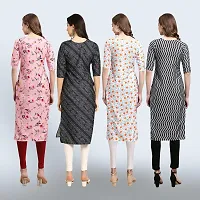 Women Stylish Crepe Straight Kurta-thumb1