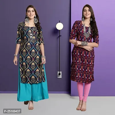 Fancy Crepe Kurtas For Women Pack Of 2