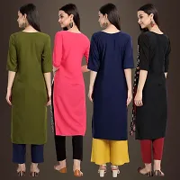 Fancy Crepe Kurtis for Women Pack Of 4-thumb1