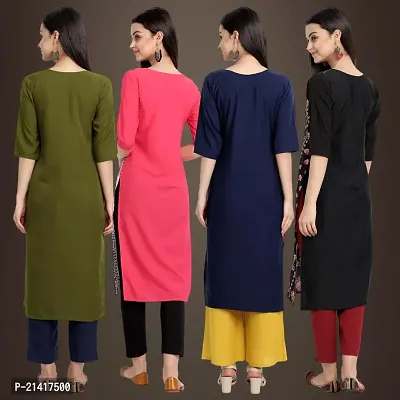 Fancy Crepe Kurtis for Women Pack Of 4-thumb2