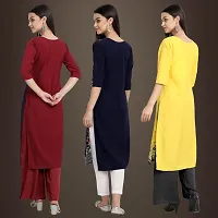 Fancy Crepe Kurtis for Women Pack Of 3-thumb1