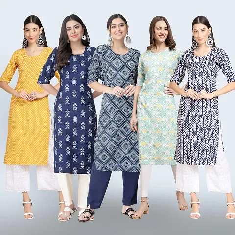 Women Stylish Crepe Staright Kurta