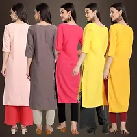 Fancy Crepe Kurtis For Women Pack Of 5-thumb1