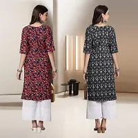 Fancy Rayon Kurtis For Women Pack Of 2-thumb1