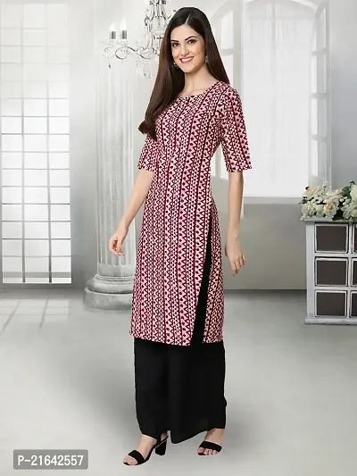 Stylish Purple Crepe Stitched Kurta For Women-thumb2