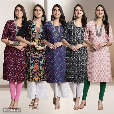 Fancy Crepe Kurtis For Women Pack Of 5