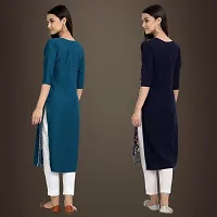 Fancy Crepe Kurtis for Women Pack Of 2-thumb1