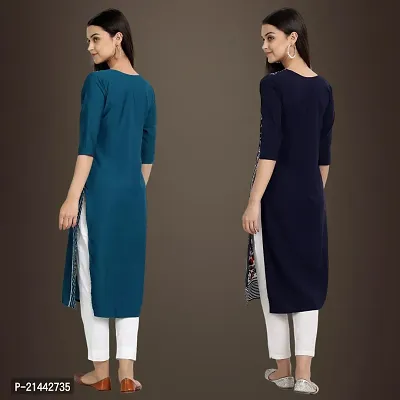 Fancy Crepe Kurtis for Women Pack Of 2-thumb2