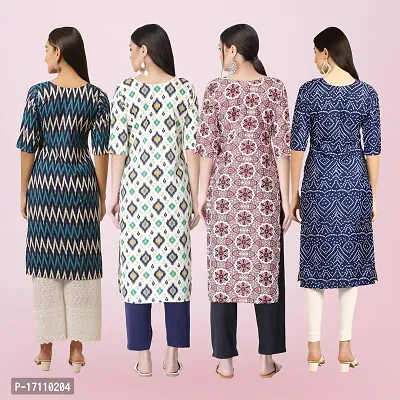 Women Stylish Crepe Printed Straight Kurta-thumb2