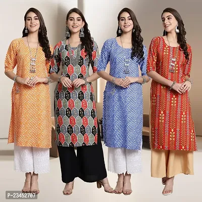 Fancy Crepe Kurtis for Women Pack Of 4