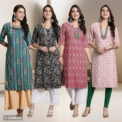 Fancy Crepe Kurtis for Women Pack Of 4