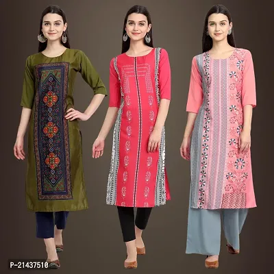 Fancy Crepe Kurtis for Women Pack Of 3