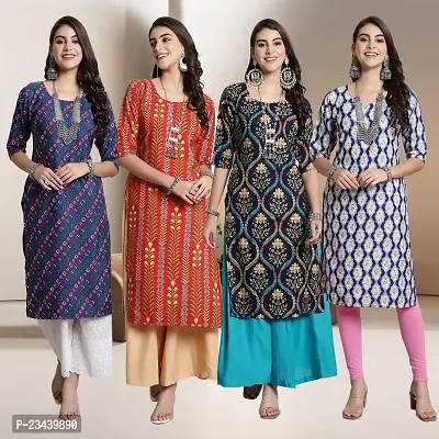 Fancy Crepe Kurtis for Women Pack Of 4-thumb0