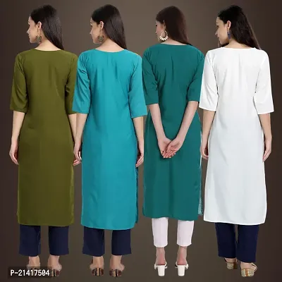 Fancy Crepe Kurtis for Women Pack Of 4-thumb2