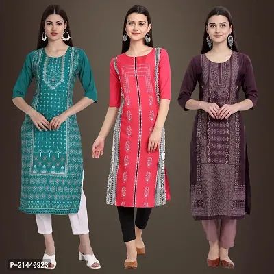 Fancy Crepe Kurtis for Women Pack Of 3