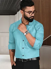 Comfortable Multicoloured Cotton Long Sleeve Formal Shirt For Men-thumb4