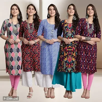 Fancy Crepe Kurtis For Women Pack Of 5