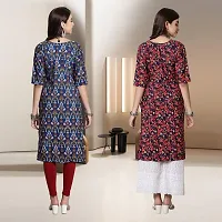 Fancy Rayon Kurtis For Women Pack Of 2-thumb1