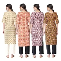 New Crepe Combo Printed Kurtis For Women Pack Of 4-thumb1