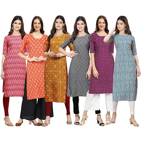 Stylish Crepe Stitched Kurta For Women Pack of