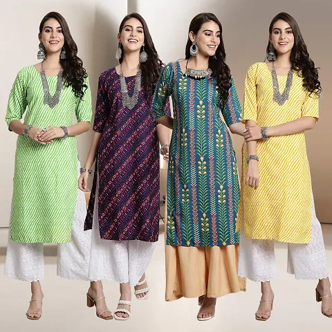 Fancy Crepe Kurtis for Women Pack Of 4