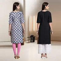 Fancy Rayon Kurtis For Women Pack Of 2-thumb1